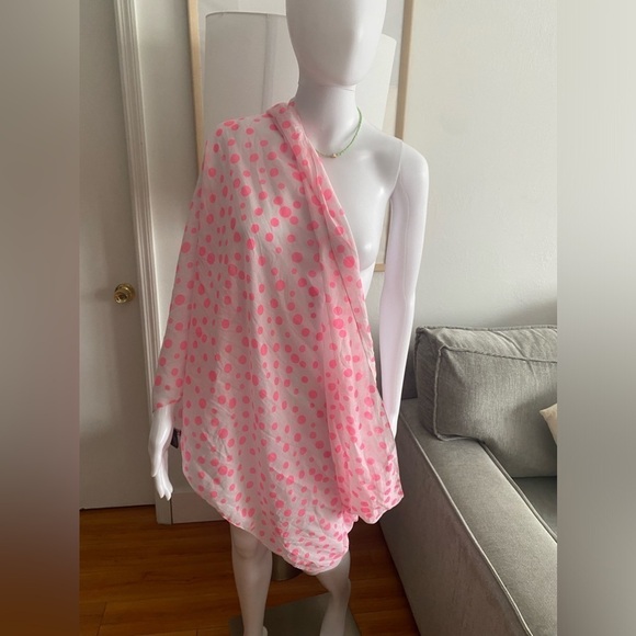 Chinese Laundry Pink Dots Infinity Scarf - Picture 5 of 11